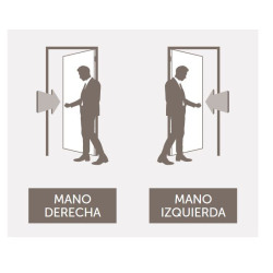 Nexo Eco puerta inyectado - 2 tableros ciega (Izquierda) 80cm - I200