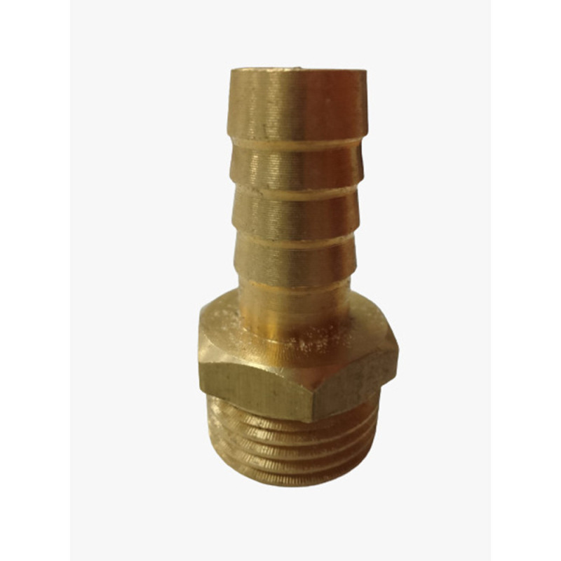 Toma goma hembra bronce 1/2" para agua 4,2cm