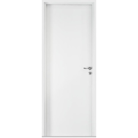 Puerta placa Oblak simple contacto Practika blanca - Marco aluminio (Izquierda) 80x7