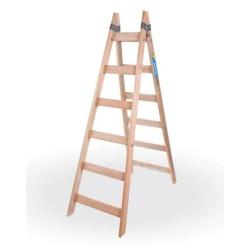 Escalera de madera - 6 escalones - Pintor 1.40 metros