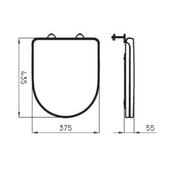 Asiento inodoro Veneto/Varese HDF Ferrum TTXM