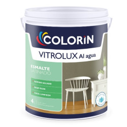Colorin - Esmalte al agua satinado vitrolux blanco 1 litro