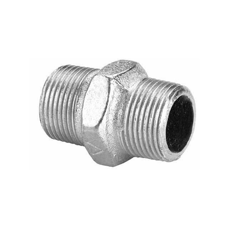 Rosca con tuerca hierro galvanizado 1 1/4"