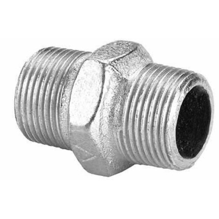 Rosca con tuerca hierro galvanizado 1 1/4"