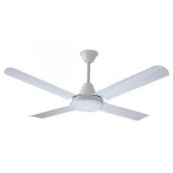 Ventilador de Techo 48" con 4 palas de metal blanco