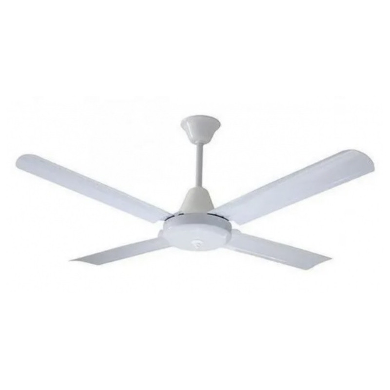 Ventilador de Techo 48" con 4 palas de metal blanco