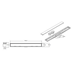 Desagüe lineal 600mm clasico Atrim