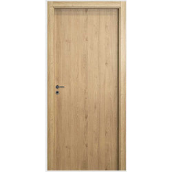 Puerta placa Oblak simple contacto Tekstura lista roble natural - Marco madera 80x10-220 (Derecha)