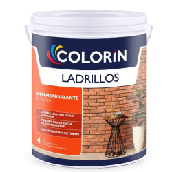 Colorin - Impermeabilizante al agua transparente para ladrillo 4 litros