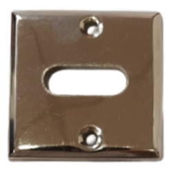 Boca llave biselado cuadrada bronce cromo 44mm x unidad