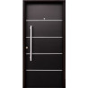 Nexo galvanizada puerta inyectada 5 tableros horizontal - Detalles en acero inoxidable (Derecha) 80cm - G090