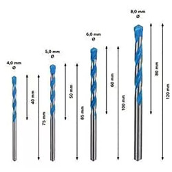 Mechas multiconstrucción (4-5-6-8mm) Bosch