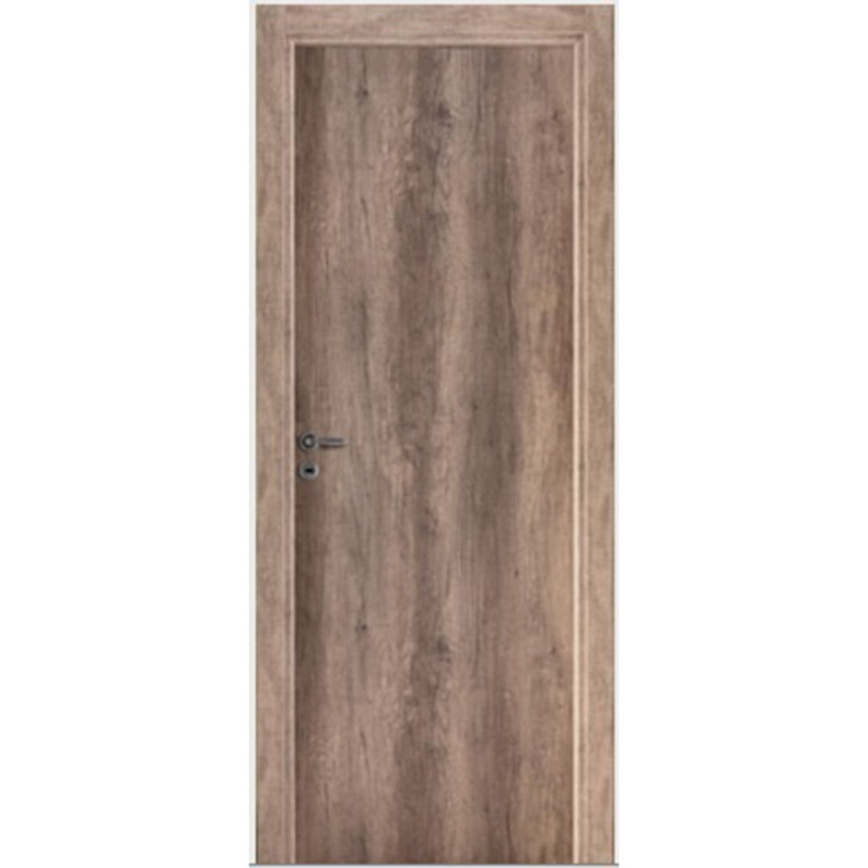 Puerta placa Oblak simple contacto Tekstura - Lisa nogal - Marco madera (Derecha) 70x15cm
