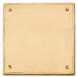 Tapa simple para piso 20x20 - Bronce Pulido