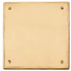 Tapa simple para piso 15x15 - Bronce Pulido