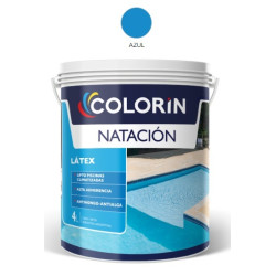 Colorin - pileta natación latex mate azul 4 litros