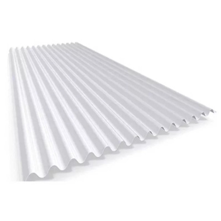 Chapa sinusoidal traslúcida polipropileno blanca 1.8mm x 9.00m