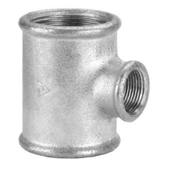 Tee Hierro Galvanizado de reducción 3/4"x1/2"