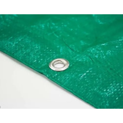 Rafia cubre cerco plastificada con ojales verde inglés - 120 Gramos/m2 - 2 x ml