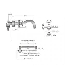 FV GRIF. MALENA LAVATORIO PARED CCC 203/16        