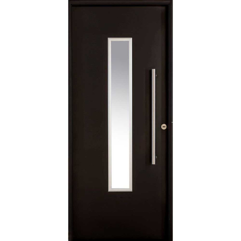 Nexo galvanizada puerta inyectada vidrio central 85cm - G050 (Izquierda)