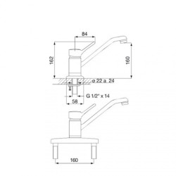 FV GRIF. SWING DUO MONOC.COCINA 411.03/90A        