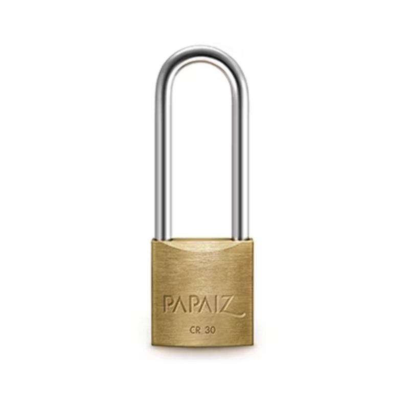 Candado aro mediano 30 x 50mm bronce doble traba papaiz