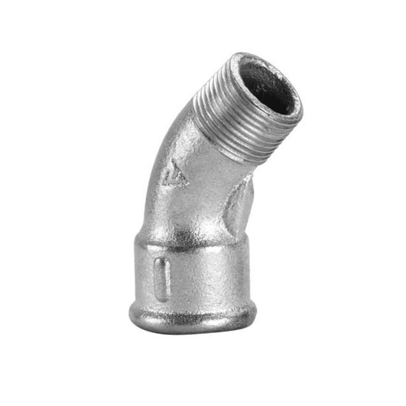 Curva M/H 45° hierro galvanizado 1 1/2"