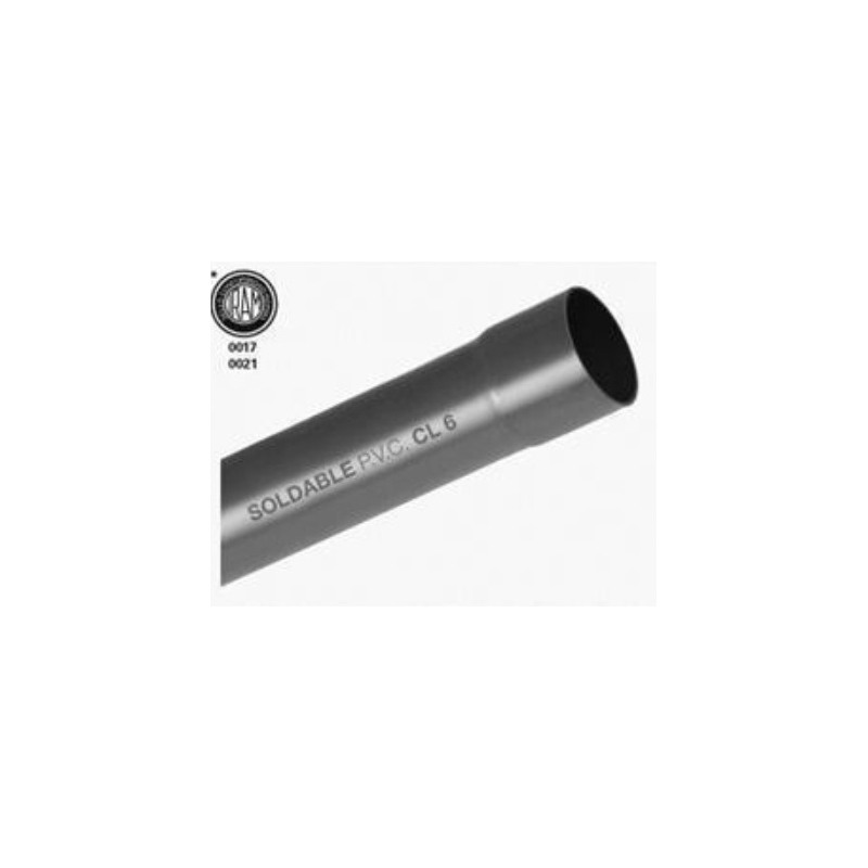 Caño pvc soldable 63 x 1.9mm x 6 metros clase 6