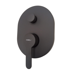 Grifería Nobili ABC monocomando ducha embutida - Negro