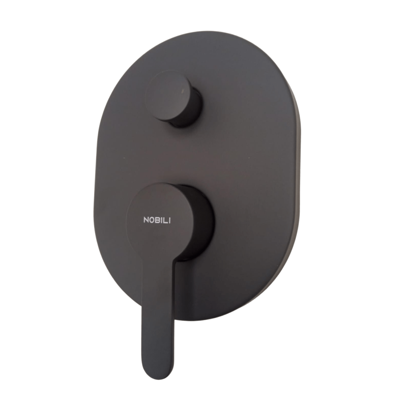 Grifería Nobili ABC monocomando ducha embutida - Negro