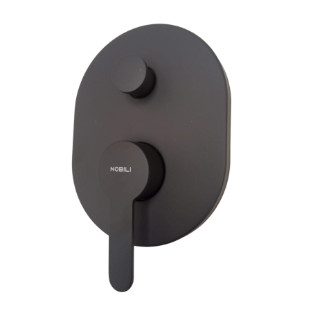 Grifería Nobili ABC monocomando ducha embutida - Negro