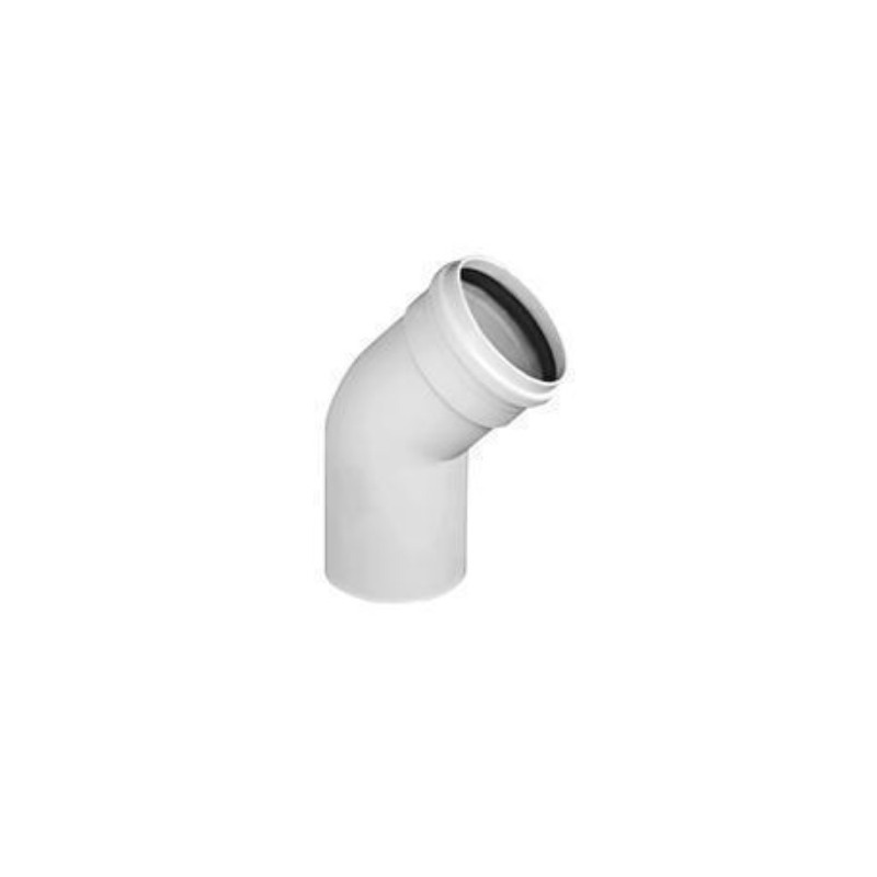 Curva PVC 45° 160mm MH (Junta Elástica) iny corta