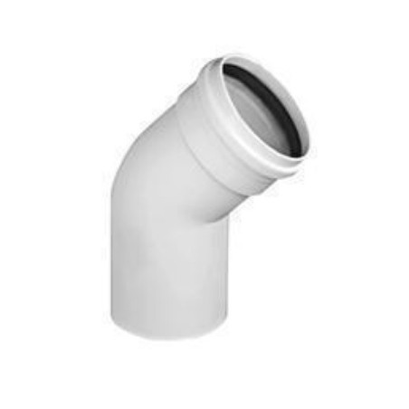 Curva PVC 45° 160mm MH (Junta Elástica) iny corta