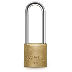 Candado aro mediano 40 x 50mm bronce doble traba papaiz