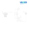Grifería Vasser Senza para Bidet Negra