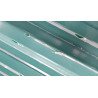 Chapa trapezoidal 101 prepintada verde Nº25 x 5.00m - Calidad comercial