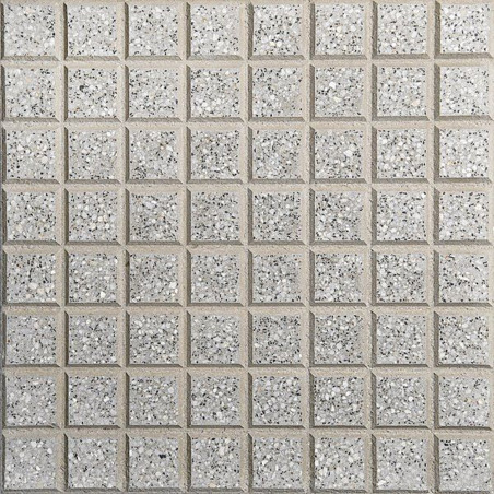 Baldoson Burnish adoquín recto gris claro - 40x40x2.6 - Unidad