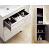 Vanitory Schneider Rivo Pie PVC Rovere 80cm con Mesada de losa - 1 Agujero