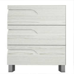 Vanitory Schneider Rivo Pie PVC Rovere 80cm con Mesada de losa - 1 Agujero