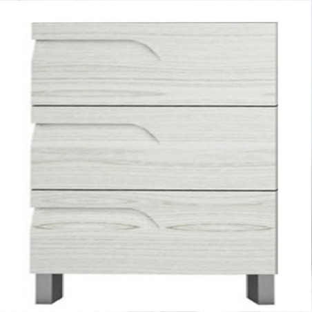 Vanitory Schneider Rivo Pie PVC Rovere 80cm con Mesada de losa - 1 Agujero