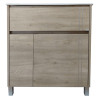 Vanitory Schneider Nature 80cm 2 puertas/ 1 Cajón Caju con Mesada de losa - 1 Agujero