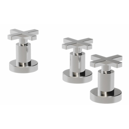 Grifería Vasser Cruxia Bidet de 2 llaves y transferencia