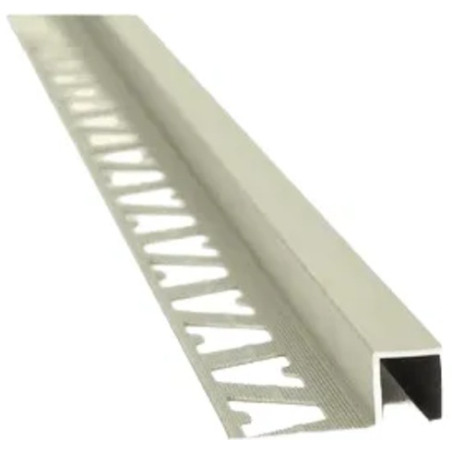Guardacanto Aluminio Ceniz Quadra 10 X 10 2.50m