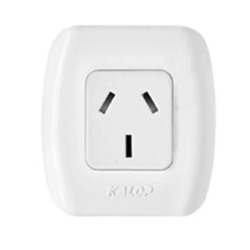 Interruptor exterior 1 toma tekna kalop