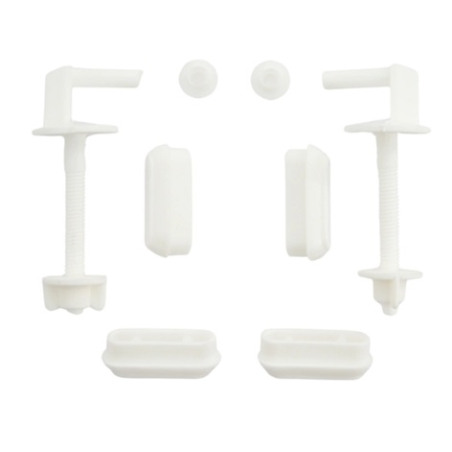 Herraje Nylon para asiento inodoro Ariel 520 - Kit 1