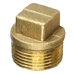 Tapón de bronce macho 1/2"