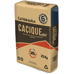 Cal hidráulica Cacique Max x 25 kg