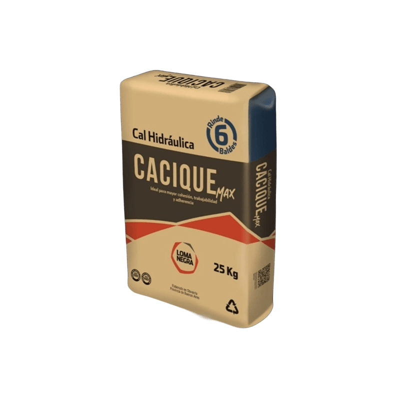 Cal hidráulica Cacique Max x 25 kg