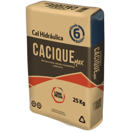 Cal hidráulica Cacique Max x 25 kg